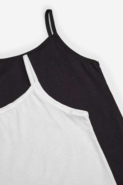 Penti Girl's Basic 2-Piece Multicolor Cami Tank Top