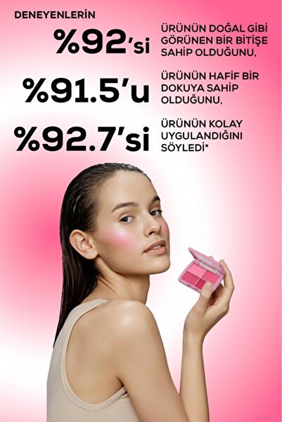 IMAN OF NOBLE Lucky Model Doğal Bitişli 4’lü Allık Paleti No:1