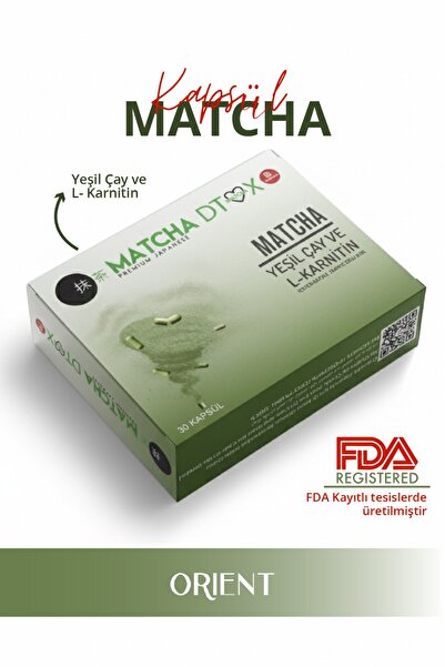 Matcha Yeşil Çay ve L-Karnitin İçeren Kapsül