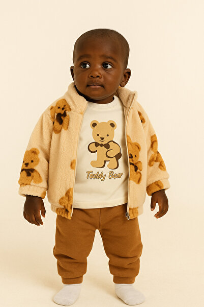 Mini Baray Model cu urs pluș 3-în-1 pluș set