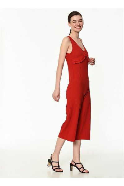 Dewberry Women's Red Jumpsuit -1160001Z6478