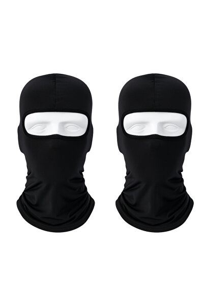 Generic Two-piece breathable full face mask for skiing, motorcycling, running, and UV protection