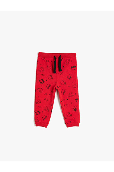 Koton Kids Jogginghose mit normaler Taille und bedrucktem Bund