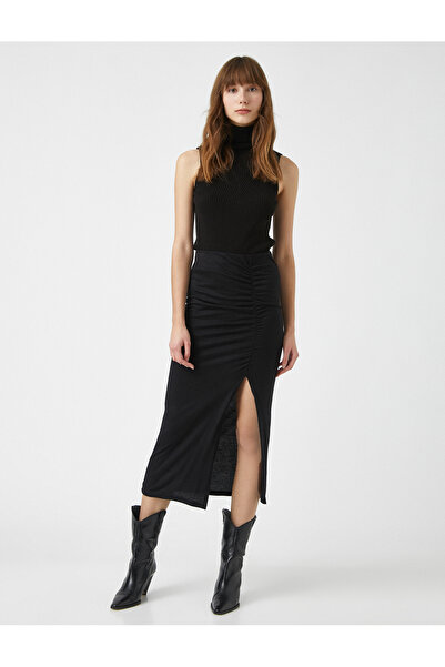 Koton Γυναικεία Μαύρη Φούστα 1KAK73259EK