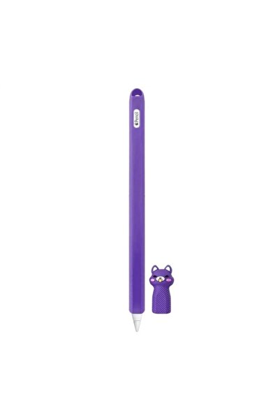Mi7a Apple Pencil 2. Nesil Uyumlu Koruyucu Silikon Kılıf Kaydırmaz Sevimli Ke...