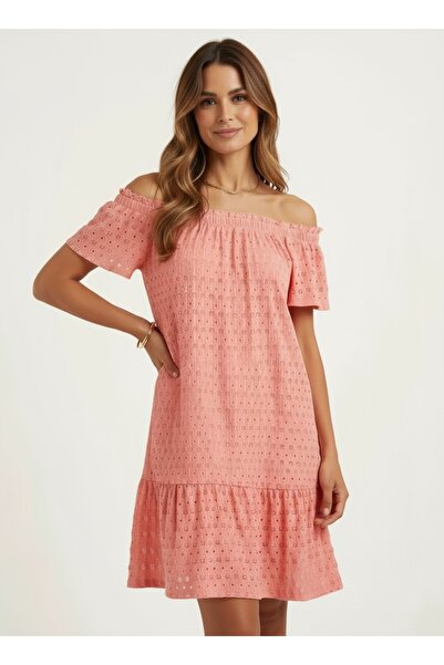 Merlot Μίνι Φόρεμα - Λεπτομέρεια ώμου