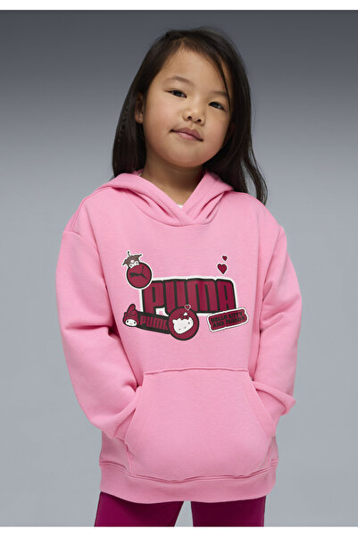 Puma x HELLO KITTY AND FRIENDS Φούτερ με κουκούλα με γραφικά για παιδιά