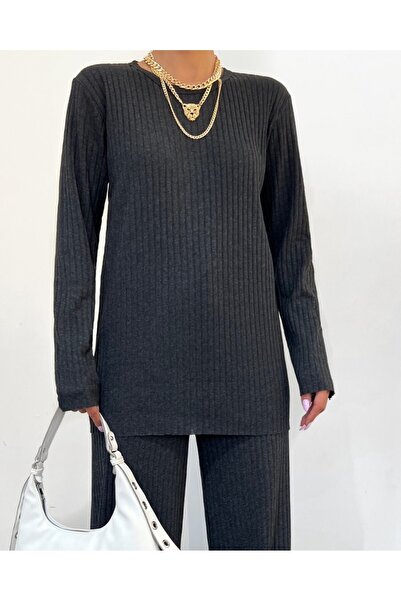 Modamorfo Füstölt Színes Crew Neck Camisole szett