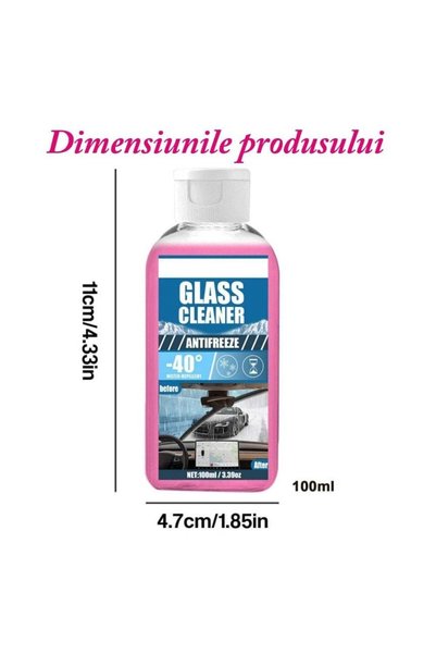 OEM Tratament pentru geamuri auto, eficient până la -40 grade, protecție de lungă durată, anti-îngheț, 100 ml