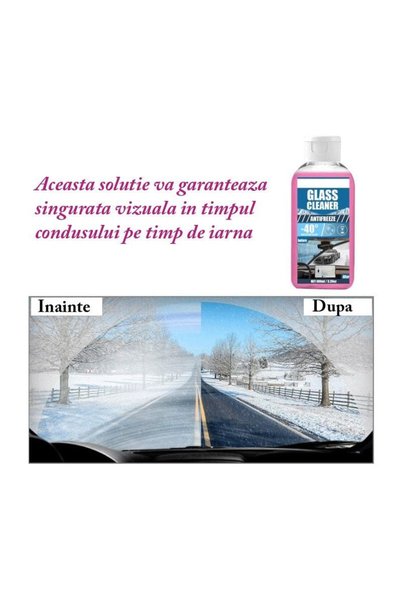 OEM Tratament pentru geamuri auto, eficient până la -40 grade, protecție de lungă durată, anti-îngheț, 100 ml