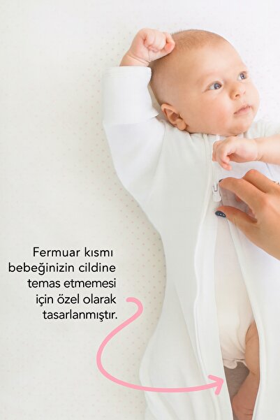 Le Touche Baby Swaddle - Sleeping Bag with Glove Cuffs & Sleeves up Swaddle (0-3 Months, 3-6 Months, 6-9 Months)