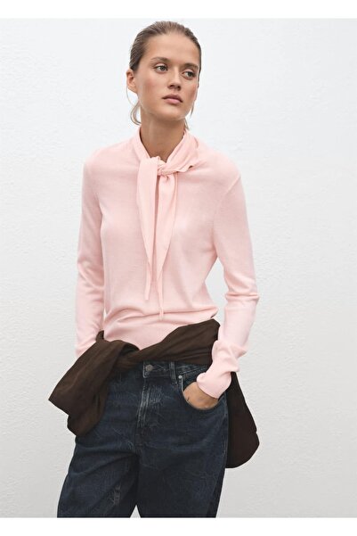 MANGO Woman Düğüm detaylı balıkçı yaka kazak