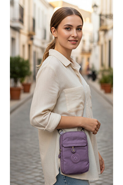 Wish BF Daily Shoulder Crossbody Phone Holder Wallet Bag | Unisex - Waterproof Crinkle Fabric