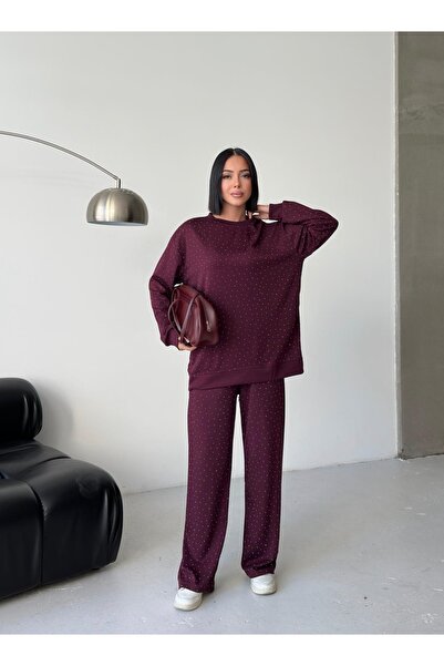 Tarzımızbir مجموعة من القماش المودال المزخرف بالأحجار