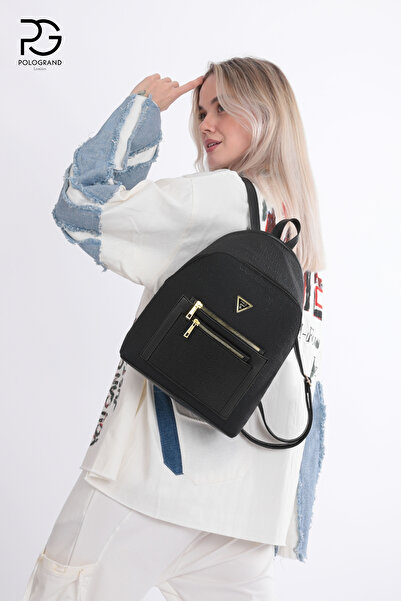 POLOGRAND London Original Women's Polo Collection Multi-Compartment Luxury Comfort Model 3-Compartment Stylish Backpack and Shoulder Bag