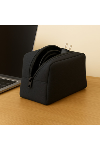 Boldy حقيبة كابلات الكمبيوتر المحمول - حقيبة يد - حقيبة تنظيم الكمبيوتر المحمول - حقيبة سفر محفظة - حقيبة حلاقة