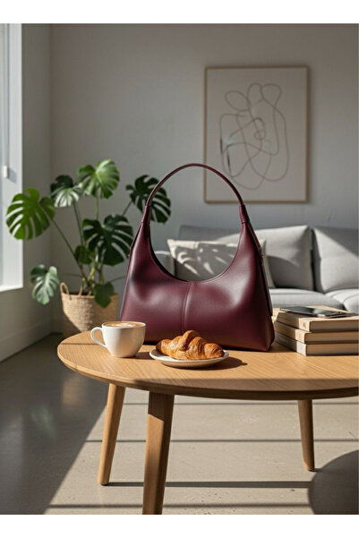 Elory Grace Women's Burgundy Shoulder Bag – Handbag, Mira Model Special Cut