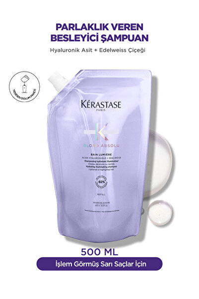 Kerastase Blond Absolu Bain Lumiere Işlem Görmüş Sarı Saçlar Için Parlaklık Veren Şampuan 500 ml