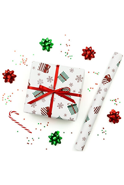 repro design ورق تغليف هدايا عيد الميلاد الفاخر مقاس 70 × 100 سم، مجموعة من ق...