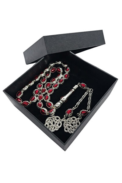 oftenadmire Silver Color Enamel Metal Prayer Beads, Double Kazaz Pattern Meta...