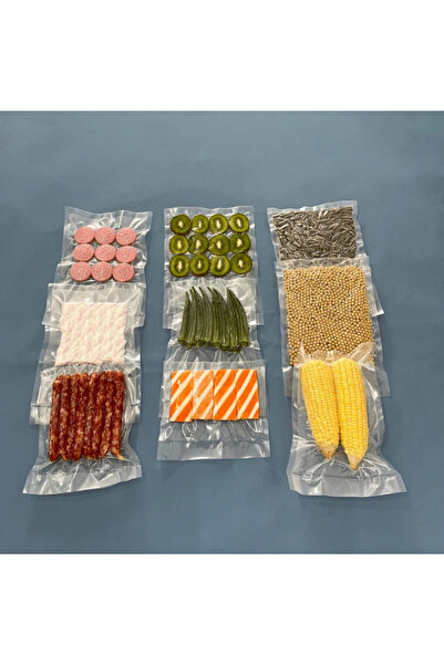 Fabrilux Set 50 Textured Vacuum Bags 17x25 cm – Reusable Food Vacuum Sealer Bags,