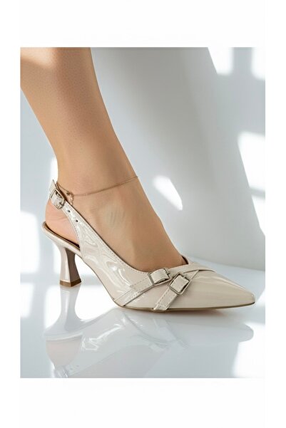 By Selçuk Sivri Burun Kayışlı Topuklu Ayakkabı Stiletto