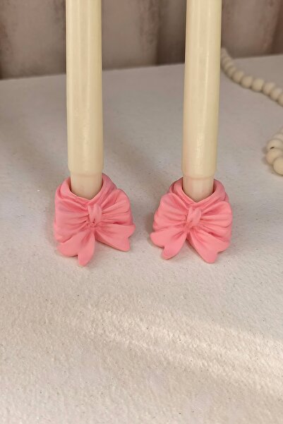 Handmade İkili papyon mumluk 🎀🕯️