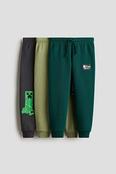 H&M 3-pack printed joggers