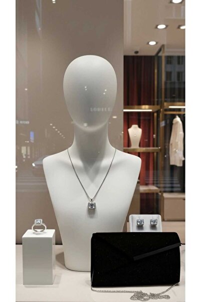 BYFASHION حقيبة فستان السهرة + مجموعة مجوهرات