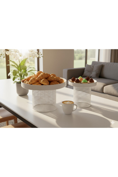 Generic Multi-purpose cake and dessert stand with a royal design