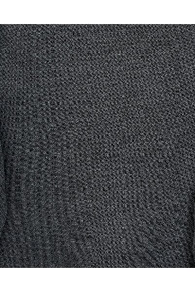 Modamorfo Half-High Neck Knitwear Set with Cross-Button Collar - Smoked