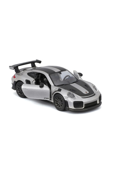 Maisto Porsche 911 GT2 RS Diecast Model Car, Κλίμακα 1:64 (Μαύρο/Ασημί)