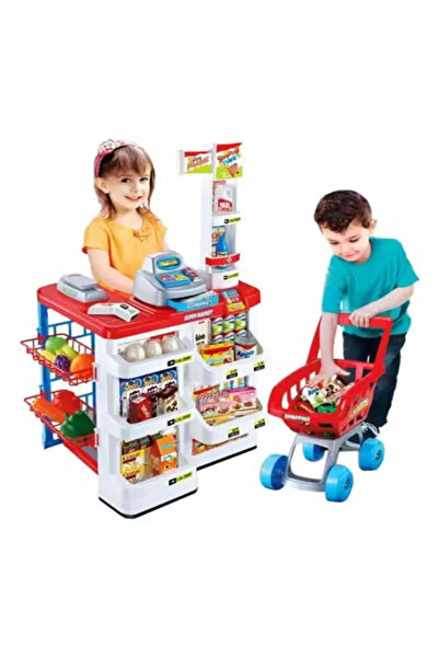Gootoy مجموعة ألعاب لعب الأدوار المنزلية مع عربة التسوق للأطفال
