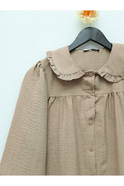 Modamorfo Βρεφικός γιακάς με κουμπιά - Mink