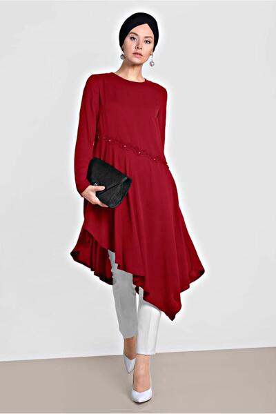Alvina 4250 Model Asymmetrical Cut Tunic