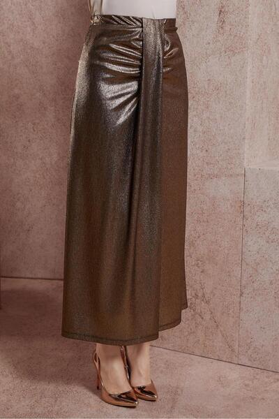 Alvina SILVERY KNITTED FABRIC SKIRT 60569