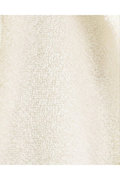 Modamorfo Buttoned plush jacket with pockets - ecru