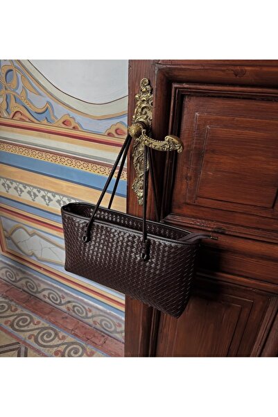 byderiba Örgü Detaylı Milano Bttg Kadın El ve Omuz Çantası