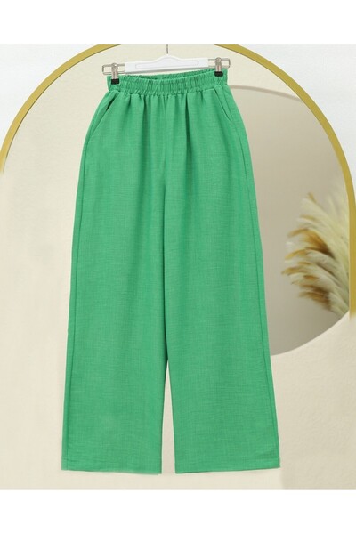 Modamorfo Elastic Waist Double Pocket Casual Trousers