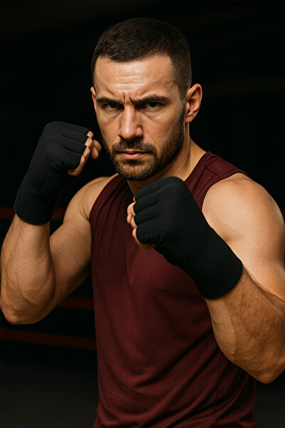 GAZELMANYA Επίδεσμος πυγμαχίας Μαύρος έτοιμος επίδεσμος γάντια φορεμένος επίδεσμος μποξ έτοιμος επίδεσμος μποξ έτοιμος περιτύλιγμα χεριών