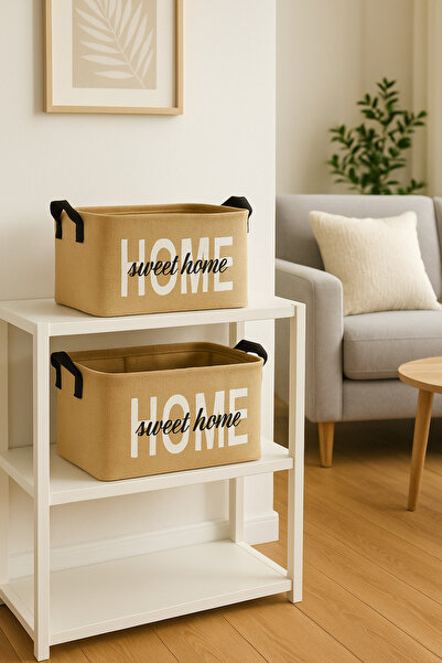 LUXWAY HOME 2'li Home Set Jüt, Dolap Içi Çamaşır Çocuk Odası Oyuncak Düzenley...