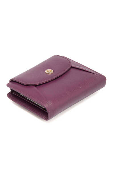 Tergan Purple Genuine Leather Women's Wallet - S1Cb00005714-A89
