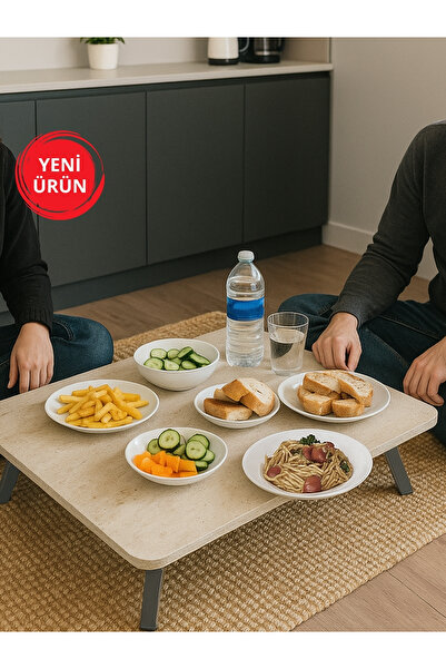 dorpek Siny Katlanir Ayakli Yer Sofrasi Dikdörtgen Hamur Açma Sunum Masası 60...