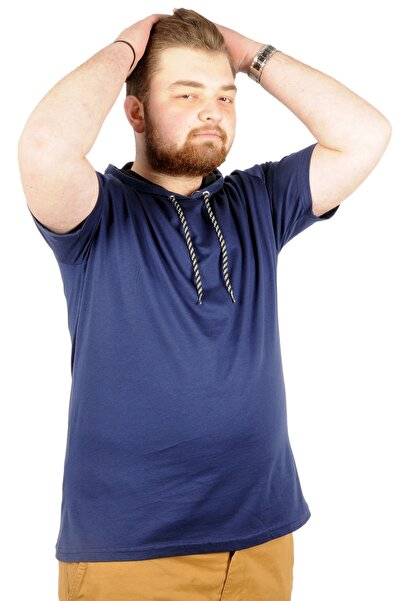 ModeXL Mode Xl Великий розмір Oversize Tshirt Капюшон Basic 21115 Індіго