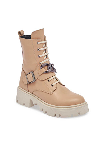 Tergan Nude Hakiki Deri Kadın Casual Bot - K23K1BT66868-Q9J