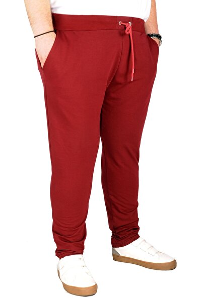 ModeXL Mode Xl Великий розмір Спортивні штани Звужені штанини 20504 Бордовий