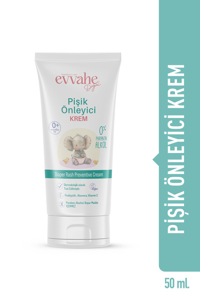 EVVAHE DOĞAL Pişik Önleyici Krem 50ml