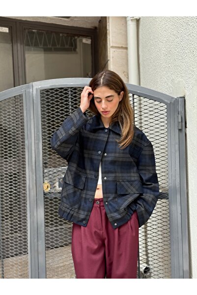 Retrobird Дизайн Бруклінський бомбер-куртка жіноча синя