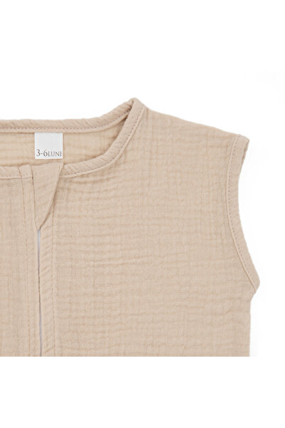 OEM Premium muslin sleeping bag, 0.3 TOG, 3-6 months, sandy beige