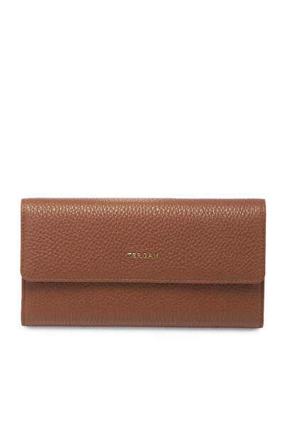 Tergan Tan Genuine Leather Women's Wallet - S1Cb00005719-B67